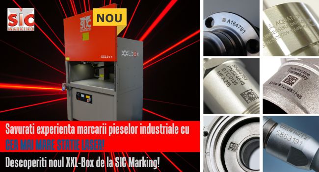 Savurati experienta marcarii pieselor industriale cu CEA MAI MARE STATIE LASER! 1 marcare laser