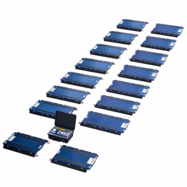 Kit portabil pentru cantarire auto pe axe, pana la 16 pad-uri, wireless si ecran tactil, Dini Argeo 1 cantarire auto paduri