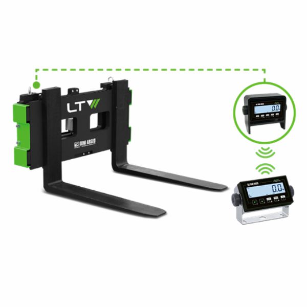 Fork holder plate with integrated weighing system Dini Argeo LTW 2 cantarire stivuitor